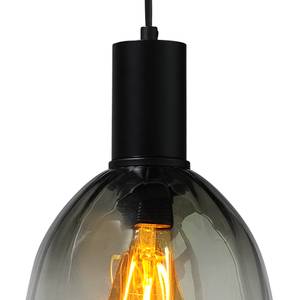Hanglamp Porto XVIII transparant glas/staal - 6 lichtbronnen