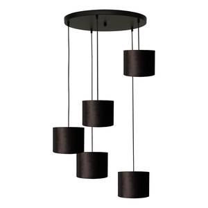 Hanglamp Venus E IV fluweel/staal - 5 lichtbronnen