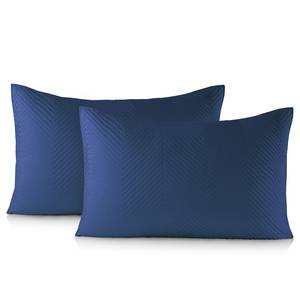 Federa per cuscino Essli (set da 2) Poliestere - Blu scuro - 70 x 50 cm