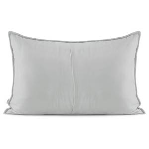 Housses de coussin Aila (lot de 2) Polyester / Effet velours - Anthracite / Gris clair - 70 x 50 cm