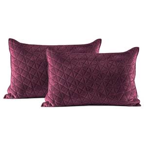 Kissenbezug Aila (2-er Set) Polyester / Velvet-Optik - Violett - 70 x 50 cm