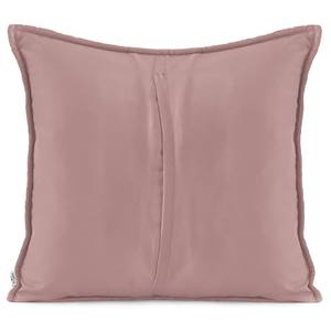 Kussensloop Aila (set van 2) polyester/fluwelen look - Pink/Bessenkleuring - 45 x 45 cm