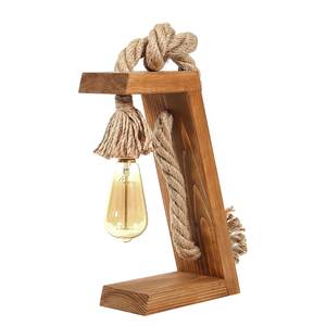 Lampe Kalni Partiellement en bois massif - 1 ampoule