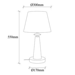 Tafellamp Pardo textielmix/ijzer - 1 lichtbron