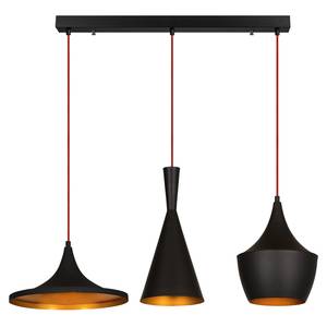 Hanglamp Elmas II glas/aluminium - 3 lichtbronnen