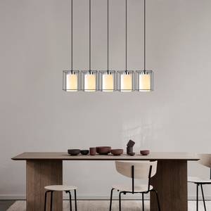 Hanglamp Swank I glas/ijzer - 5 lichtbronnen