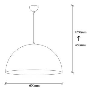 Hanglamp Sivani glas/ijzer - 1 lichtbron