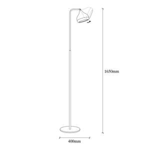 Stehleuchte Yildo II Glas / Eisen - 1-flammig