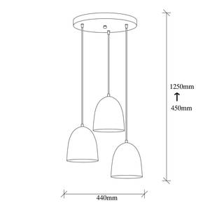 Hanglamp Tattoo I aluminium - 3 lichtbronnen