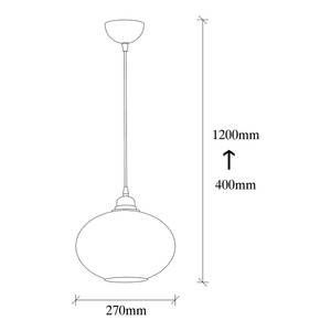 Hanglamp Smoked I rookglas/aluminium - 1 lichtbron