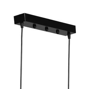 Hanglamp Efil I deels massief hout  /ijzer - 2 lichtbronnen