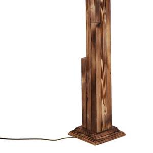 Staande lamp Kule III textielmix/deels massief hout - 1 lichtbron