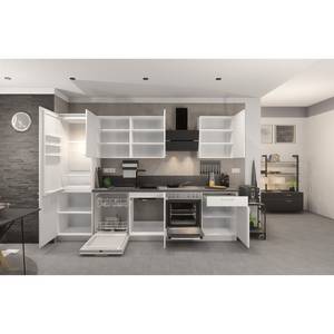 Küchenzeile Concept I Weiß / Beton Dekor - Ausrichtung links - Beko