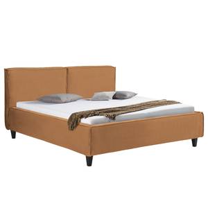 Gestoffeerd bed Vio Leer Lecia: Bruin - 140 x 200cm