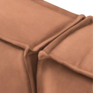 Gestoffeerd bed Vio Leer Jeen: Cognac - 140 x 200cm