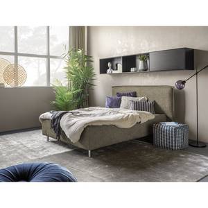 Gestoffeerd bed Homely Microvezel Alana: Beige - 180 x 200cm