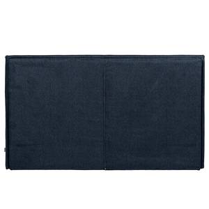 Gestoffeerd bed Homely Platweefsel Nona: Donkerblauw - 140 x 200cm