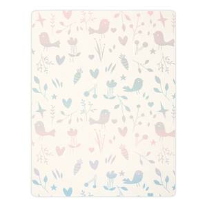 Plaid Lovely & Sweet Birdies Coton / Polyester - Blanc / Multicolore