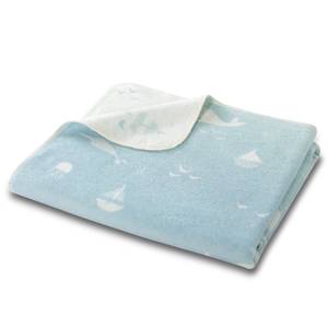 Plaid Lovely & Sweet Ocean Baumwolle / Polyester - Blau / Mehrfarbig