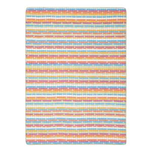 Plaid Young & Fancy Triomino Tissu mélangé - Gris / Multicolore - 150 x 100 cm