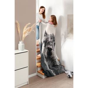 Plaid Animal Love Pako textielmix - antracietkleurig