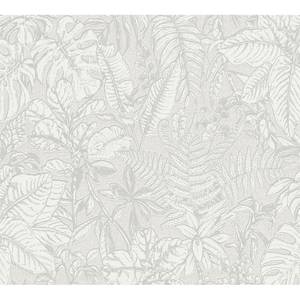 Papier peint en intissé Jungle profonde Gris - 0,53 m x 10,05 m - Gris