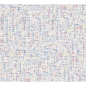 Papier peint en intissé Medhoo Multicolore - 0,53 m x 10,05 m - Blanc alpin / Bleu marine