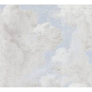 Fotomurale Crema Blu - 0,53m x 10,05m - Color crema / Blu