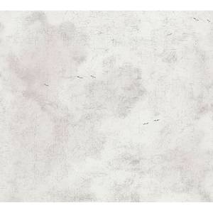 Papier peint en intissé Nuage crème Blanc - 0,53 m x 10,05 m - Blanc