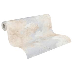 Papier peint en intissé Nuage crème Bleu - 0,53 m x 10,05 m - Bleu / Beige