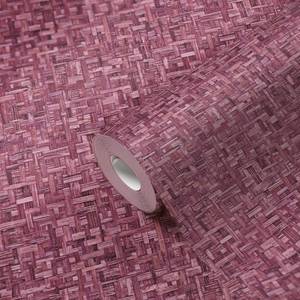 Vliesbehang Berane roze - 0,53 m x 10,05 m - Wijnrood
