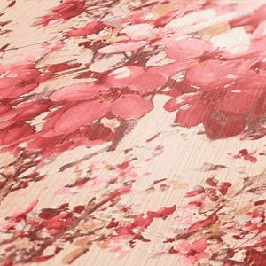 Papier peint en intissé Floral Feuilles Rose - 0,53 m x 10,05 m - Rose