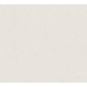 Papier peint en intissé Cercles Beige - 0,53 m x 10,05 m - Beige