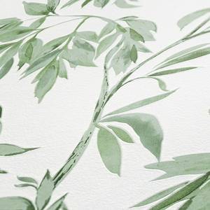 Papier peint en intissé Skelby Vert - 0,53 m x 10,05 m - Vert / Blanc