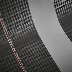 Vliesbehang Ribbon zwart - 0,53m x 10,05m - Zwart/wit