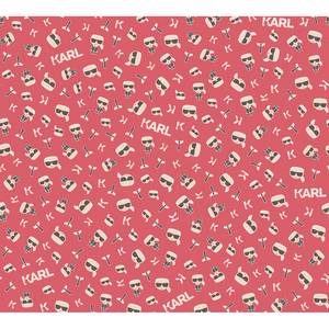 Papier peint en intissé Chenega Rouge - 0,53 m x 10,05 m - Rouge