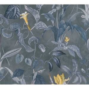 Papier peint en intissé Fantastic Flora Gris - 0,53 m x 10,05 m - Gris
