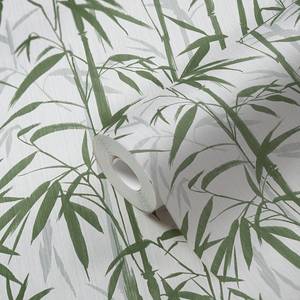 Papier peint en intissé Bamboo Vert - 0,53 m x 10,05 m - Vert