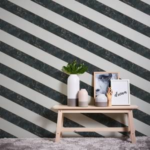 Vliesbehang Modern Marble zwart - 0,53m x 10,05m - Imitatie bruin marmer