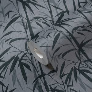 Vliestapete Bamboo Grau - 0,53m x 10,05m - Grau