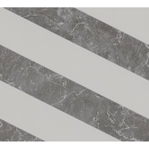 Vliesbehang Modern Marble grijs - 0,53m x 10,05m - Wit marmer