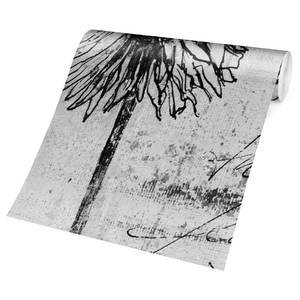 Vliesbehang Writing You vliespapier - zwart/wit - 384 x 255 cm
