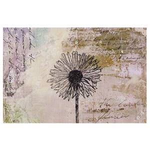 Vliesbehang Shabby Paardenbloem vliespapier - bruin - 384 x 255 cm