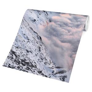 Vliesbehang Uitzicht Wolken & Bergen vliespapier - wit - 384 x 255 cm