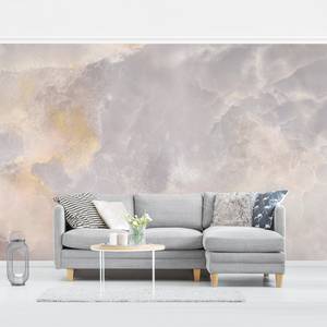 Vliesbehang Onyx Marmor vliespapier - grijs - 384 x 255 cm