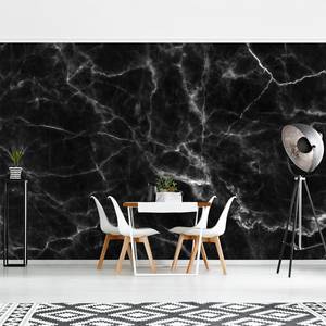 Vliesbehang Nero Carrara vliespapier - zwart - 384 x 255 cm