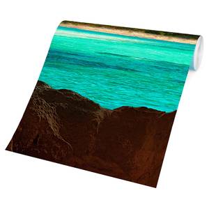Vliesbehang Uitzicht op het paradijs vliespapier - beige - 432 x 290 cm