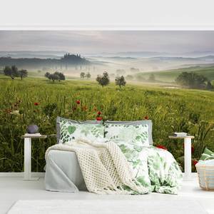 Vliesbehang Toscane Lente vliespapier - groen - 432 x 290 cm