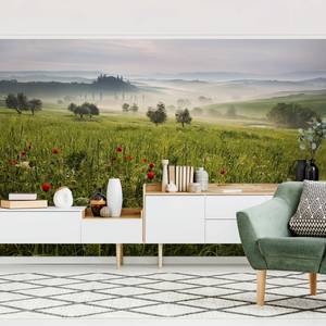 Vliesbehang Toscane Lente vliespapier - groen - 432 x 290 cm