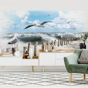 Vliesbehang No.YK3 Wadden Sylt vliespapier - blauw - 384 x 255 cm